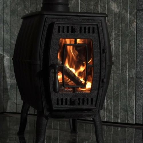 Печь чугунная отопительная с плитой "Бахтинка" (цв. черный) ПроМеталл фото 4