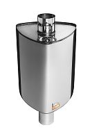 Бак на трубе "Каспий" 63л треугольный 115 (AISI 201/1.0) Феррум (в компл. труба 0,25 м М/М)