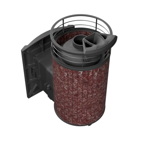 Печь банная "Атмосфера L" Россо Леванто ламель+сетка с газовой горелкой ПроМеталл фото 7 Печь банная "Атмосфера L" Россо Леванто ламель+сетка с газовой горелкой ПроМеталл фото 7