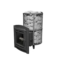 Печь банная "Атмосфера XL" сетка нержавейка с газовой горелкой ПроМеталл штрих...3736