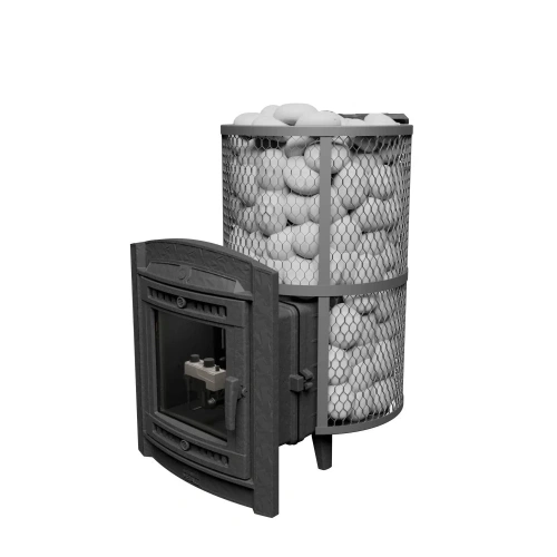 Печь банная "Атмосфера XL" сетка нержавейка с газовой горелкой ПроМеталл штрих...3736