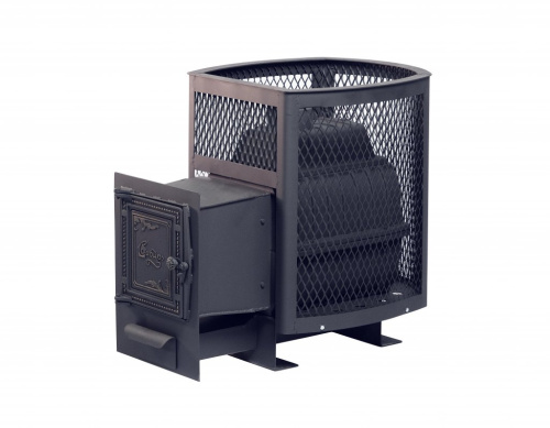 Печь банная ЧУГУННАЯ " Сибирь - 24 " ( сетка ) 