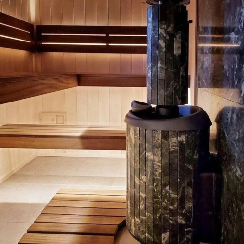 Печь банная "Атмосфера L" в ламелях "Змеевик" ПроМеталл фото 3 Печь банная "Атмосфера L" в ламелях "Змеевик" ПроМеталл фото 3