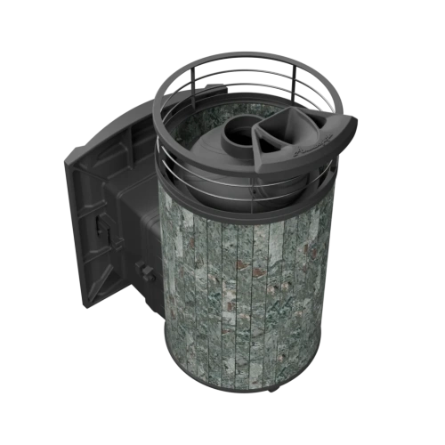 Печь банная "Атмосфера L" Жадеит ламель+сетка с газовой горелкой ПроМеталл фото 7 Печь банная "Атмосфера L" Жадеит ламель+сетка с газовой горелкой ПроМеталл фото 7