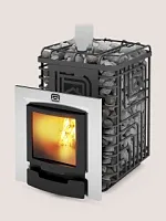 Печь для бани из нерж.сталь СИБИРСКИЙ УТЕС-20 ЛП Профи Панорама Теплодар