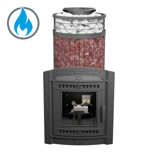 Печь банная "Атмосфера XL" Россо Леванто ламель+сетка с газовой горелкой ПроМеталл Печь банная "Атмосфера XL" Россо Леванто ламель+сетка с газовой горелкой ПроМеталл