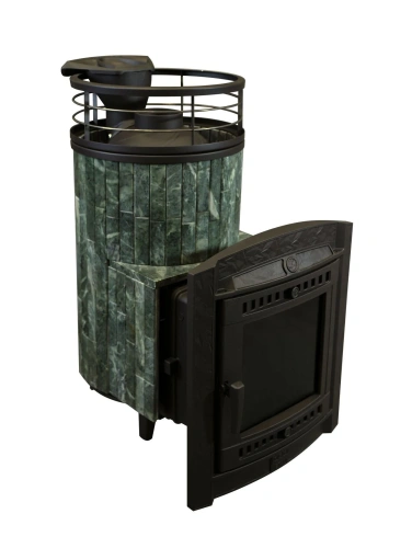 Печь банная "Атмосфера L" Змеевик ламель+сетка С ТОННЕЛЕМ ПроМеталл фото 8