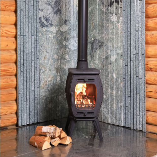 Печь чугунная отопительная с плитой "Бахта-II " (цв. Черный чугун) ПроМеталл фото 3 Печь чугунная отопительная с плитой "Бахта-II " (цв. Черный чугун) ПроМеталл фото 3