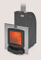 Печь для бани из нерж.сталь КАСКАД-12Т Панорама  Теплодар