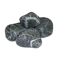 Камень Черный принц Шлифованный средний 10 кг (м/р Хакасия) пироксенит