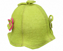 Шляпа "Кокетка" зеленая подарочная
