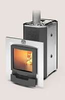 Печь для бани из нерж.сталь СИБИРЬ-20 ЛРК Панорама (2.0)  Теплодар