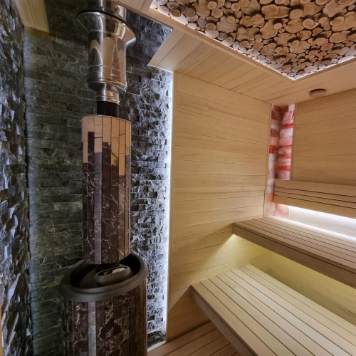 Печь банная "Атмосфера L" в ламелях "Россо Леванто" ПроМеталл фото 4 Печь банная "Атмосфера L" в ламелях "Россо Леванто" ПроМеталл фото 4