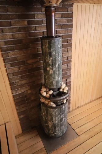 Печь банная "Атмосфера L" Верде Гватемала ламель+сетка с газовой горелкой ПроМеталл фото 3