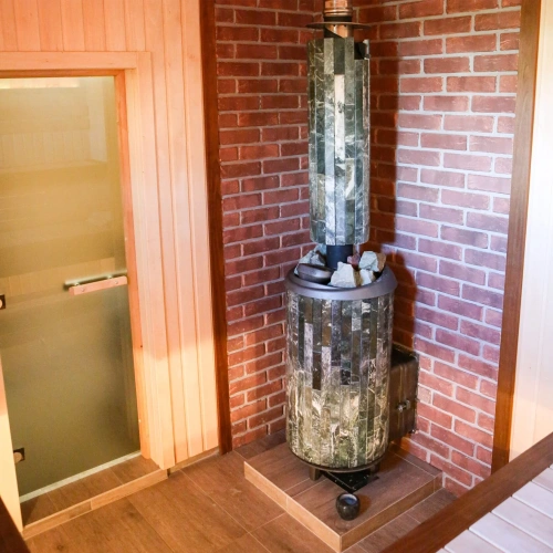 Печь банная "Атмосфера L" в ламелях "Жадеит" ПроМеталл фото 4