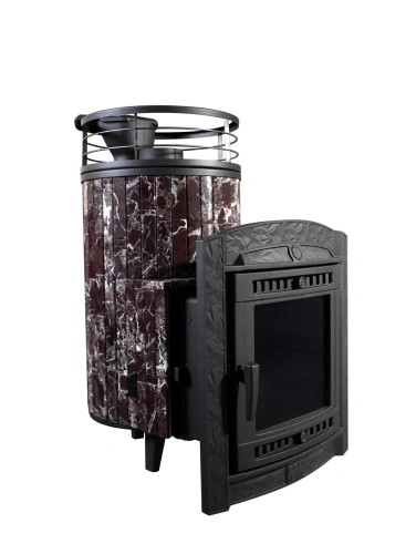 Печь банная "Атмосфера L" Россо Леванто ламель+сетка С ТОННЕЛЕМ ПроМеталл фото 8 Печь банная "Атмосфера L" Россо Леванто ламель+сетка С ТОННЕЛЕМ ПроМеталл фото 8