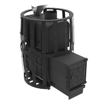 Печь банная чугунная  " Воевода " 20 ДТ - 4 Закрытая каменка ( сетка )