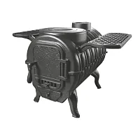 Печь чугунная отопительная с плитой "Тайга" PRO ПроМеталл