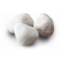 Камень Кварц белый шлифованный "Жаркий лед", 20 кг